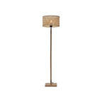 Petit lampadaire droit Java bambou naturel 32 cm E27
