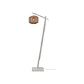 Petit lampadaire liseuse Tanami rotin blanc 25 cm E27
