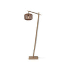 Petit lampadaire liseuse Tanami rotin naturel 25 cm E27