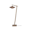 Petit lampadaire Zanzibar rotin bras naturel 40 cm E27