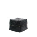Petit panier Beaded en bambou et perles noires