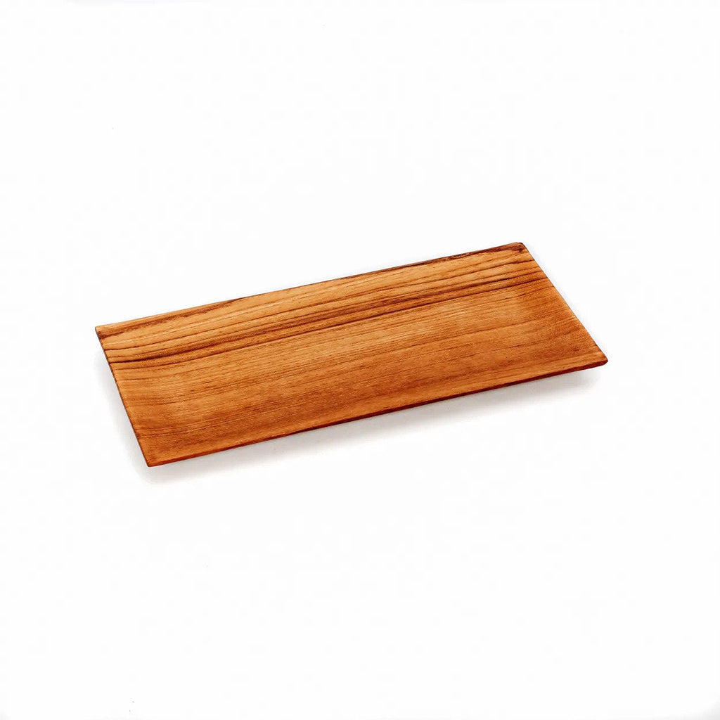 Petit plat rectangulaire en teck 26 cm, vue 3