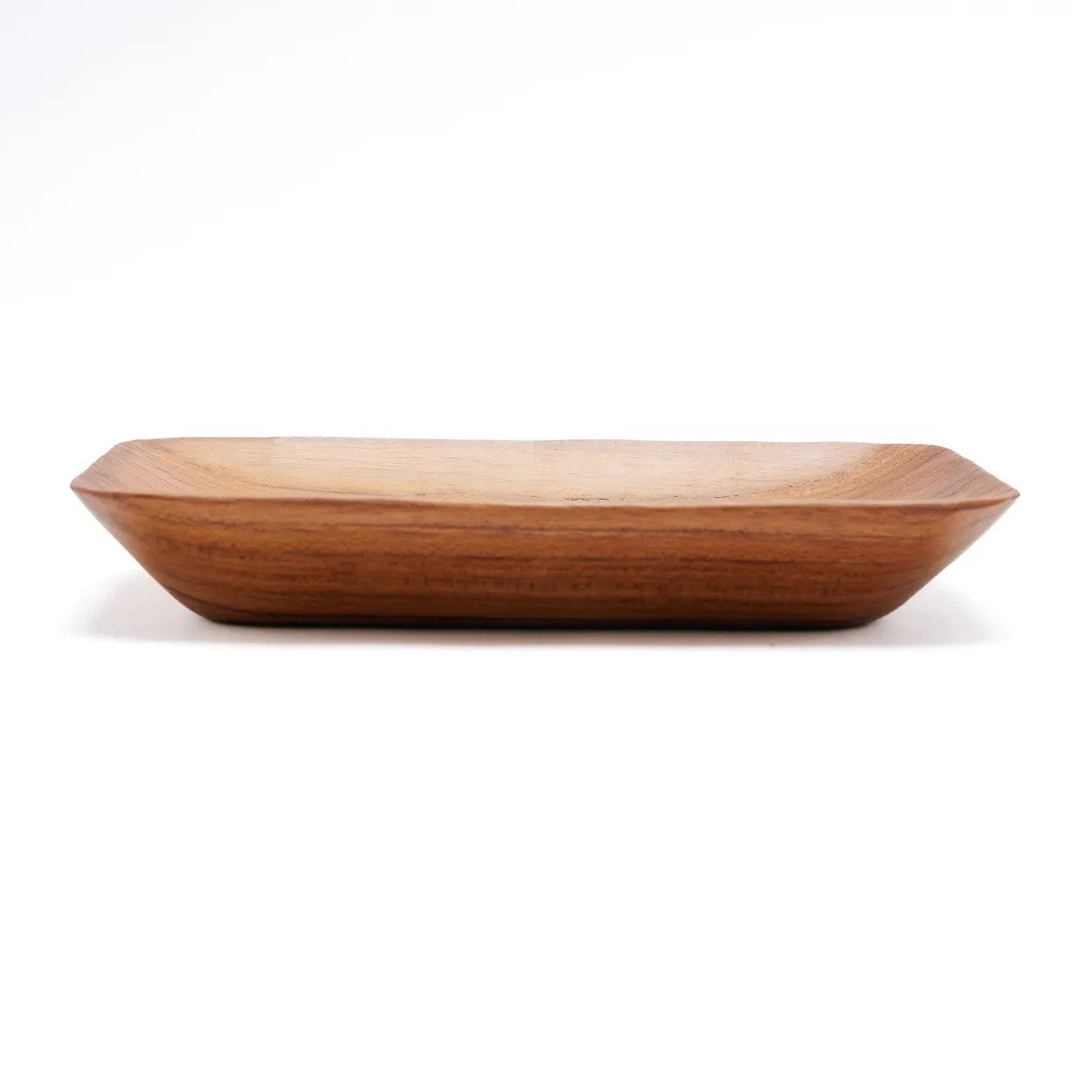 Petit plat de service en teck 13 cm, vue 5