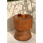 Petit pot à couvercle en teck massif 8 cm, vue 7