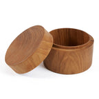Petit pot à couvercle en teck massif 8 cm, vue 8