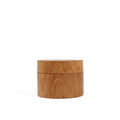 Petit pot à couvercle en teck massif 8 cm