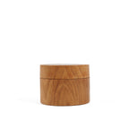 Petit pot à couvercle en teck massif 8 cm