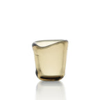 Photophore en verre fumé soufflé 6 cm