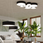 Luminaires Arena noirs dans un intérieur lumineux