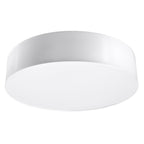 Plafonnier Arena 55 PVC blanc, abat-jour rond au plafond