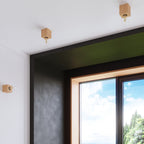 Plafonnier Ariz en bois naturel, ambiance déco