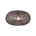 Plafonnier Arizona bambou bordeaux 50 cm E27