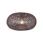 Plafonnier Arizona bambou bordeaux 50 cm E27