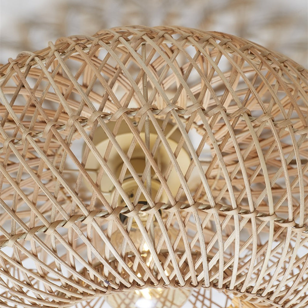 Plafonnier Arizona bambou naturel 50 cm E27, vue 3