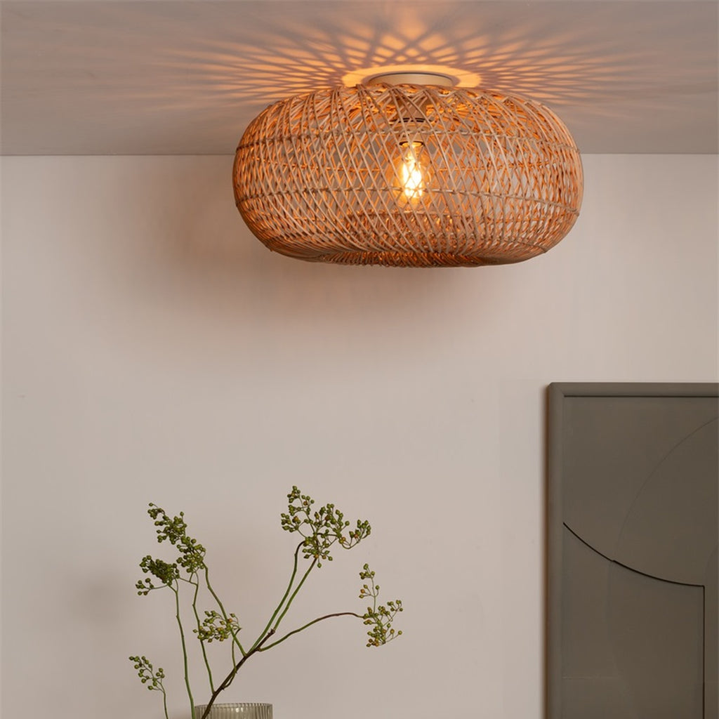 Plafonnier Arizona bambou naturel 50 cm E27, vue 7