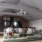 Plafonnier Artemis 3 blanc en situation au plafond