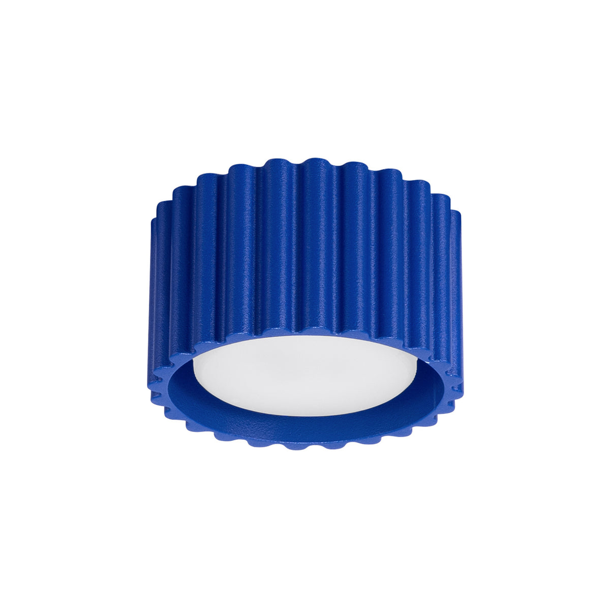 Plafonnier Aura 1 aluminium GX53, finition laque bleu outremer