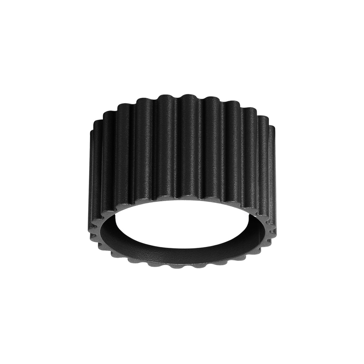 Plafonnier Aura 1 aluminium GX53, finition laque noire
