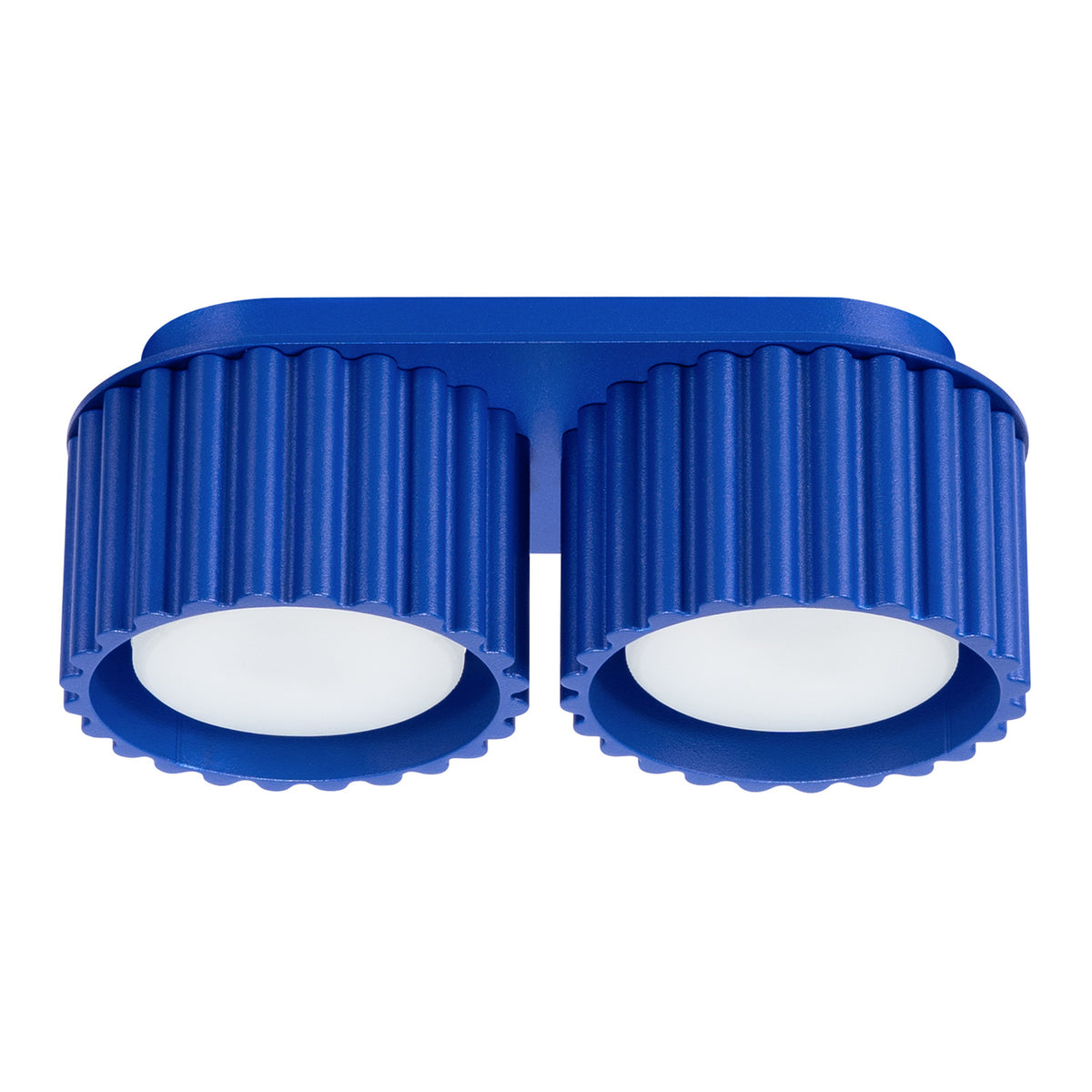 Plafonnier Aura 2 aluminium GX53, finition laque bleu outremer