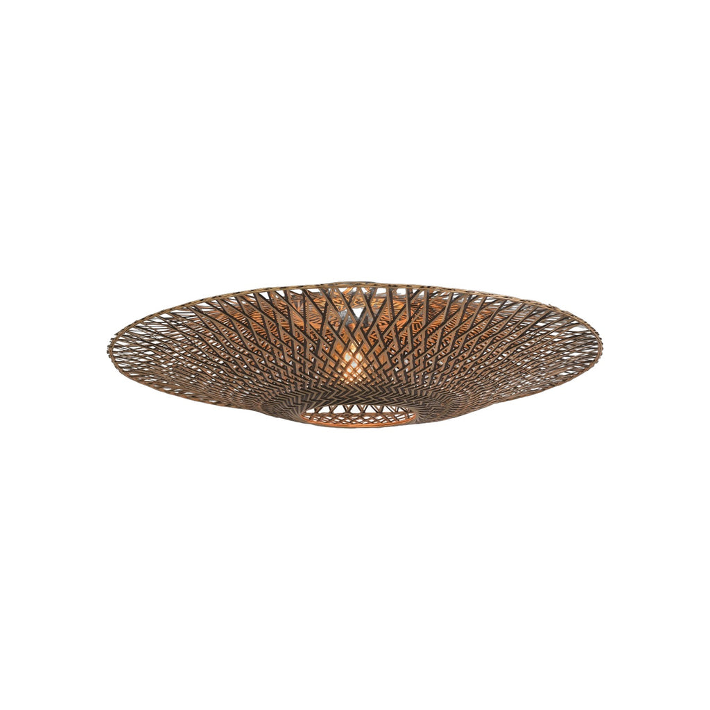 Plafonnier Bali bambou naturel et noir 87 cm E27