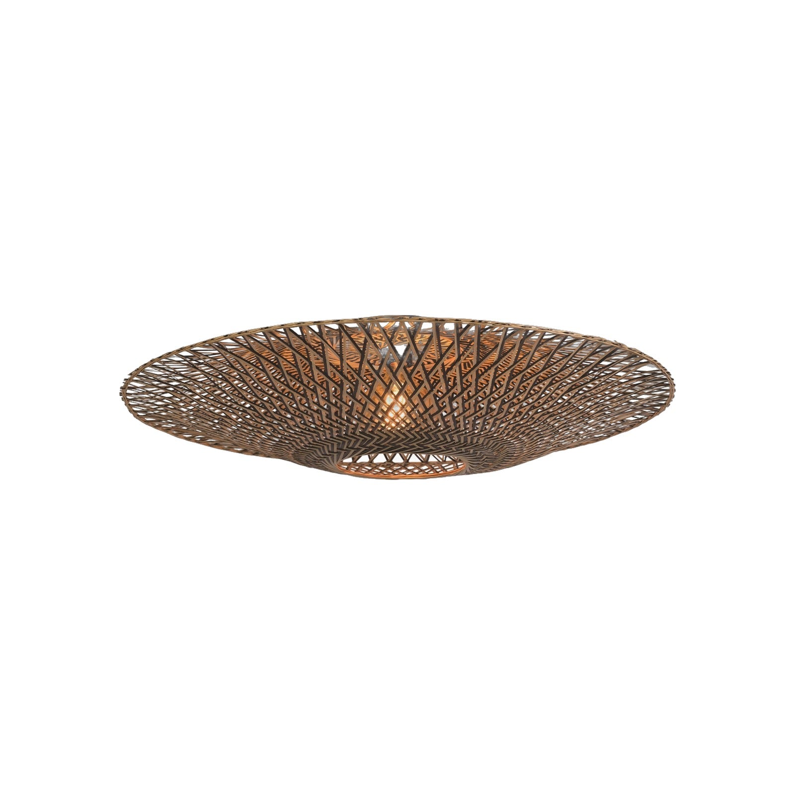 Plafonnier Bali bambou naturel et noir 87 cm E27