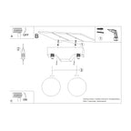 Notice de montage : Plafonnier Bulbo 2 bois et verre opale G9