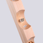 Plafonnier Bulbo 4 bois et verre opale G9 en ambiance