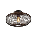 Plafonnier Cango bambou noir 40 cm E27