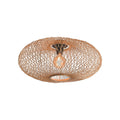 Plafonnier Cango bambou naturel ellipse 60 cm E27