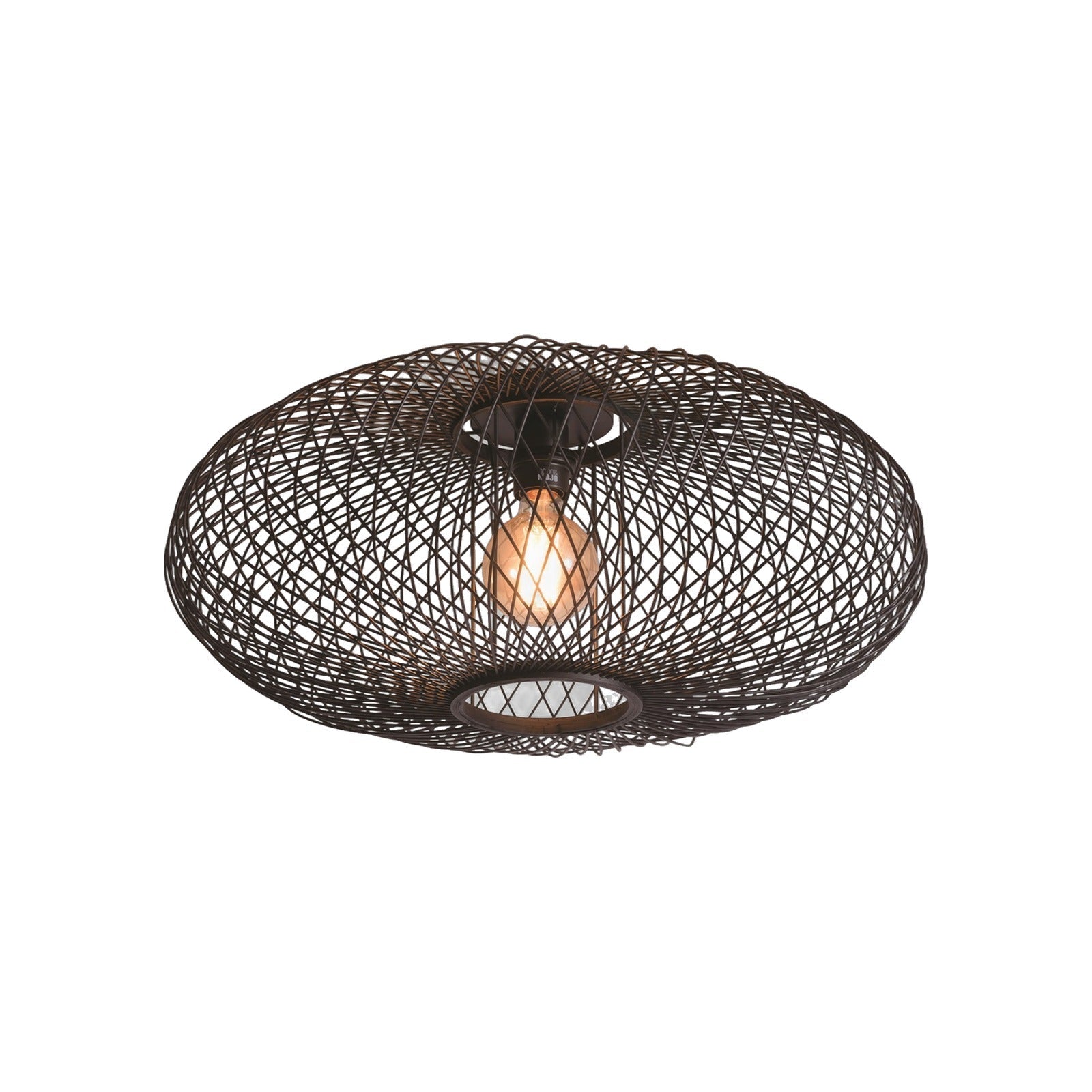 Plafonnier Cango bambou noir 60 cm E27