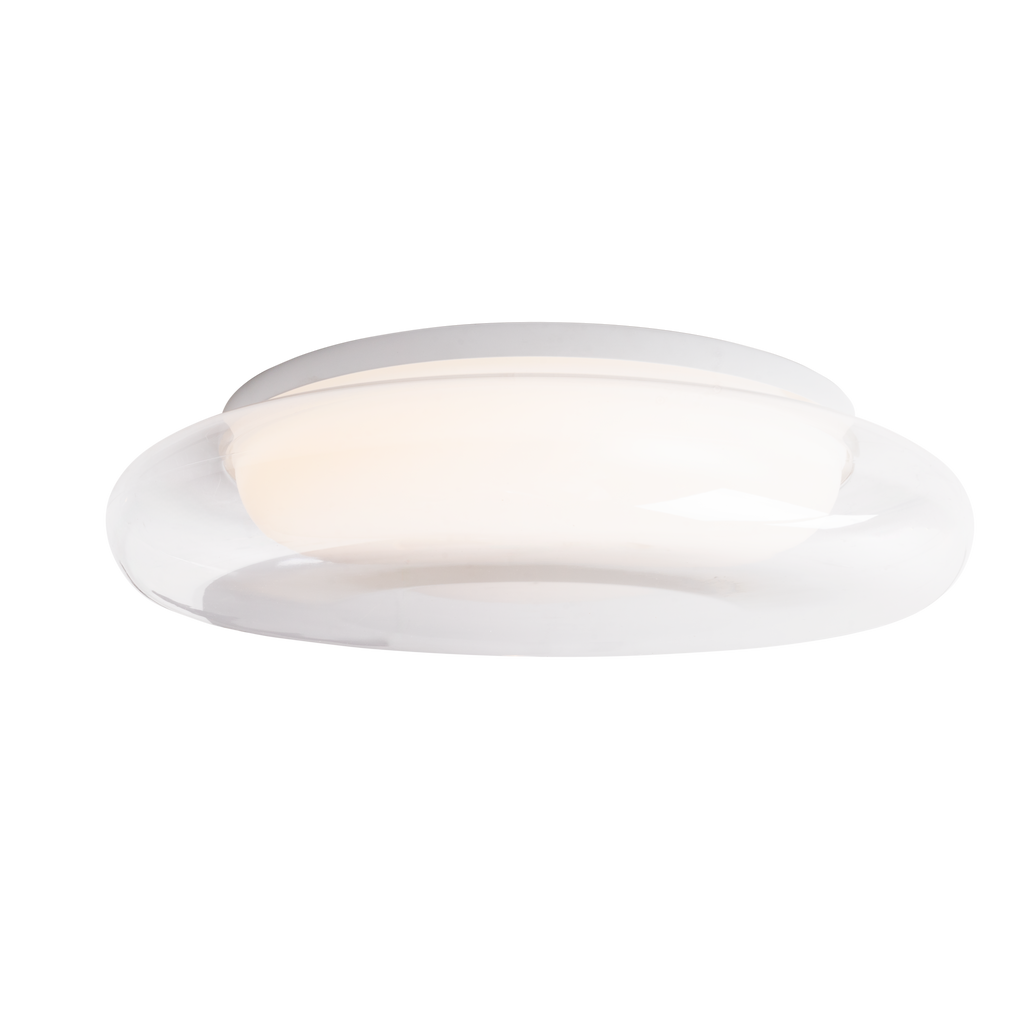 Plafonnier Duo 34 cm blanc