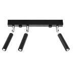 Plafonnier Eyetech 3 noir, spot orienté sur rotule chromée