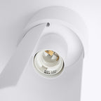 Plafonnier Flash métal blanc E27 dans un intérieur