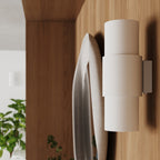 Plafonnier Flash métal blanc E27 en situation dans un intérieur