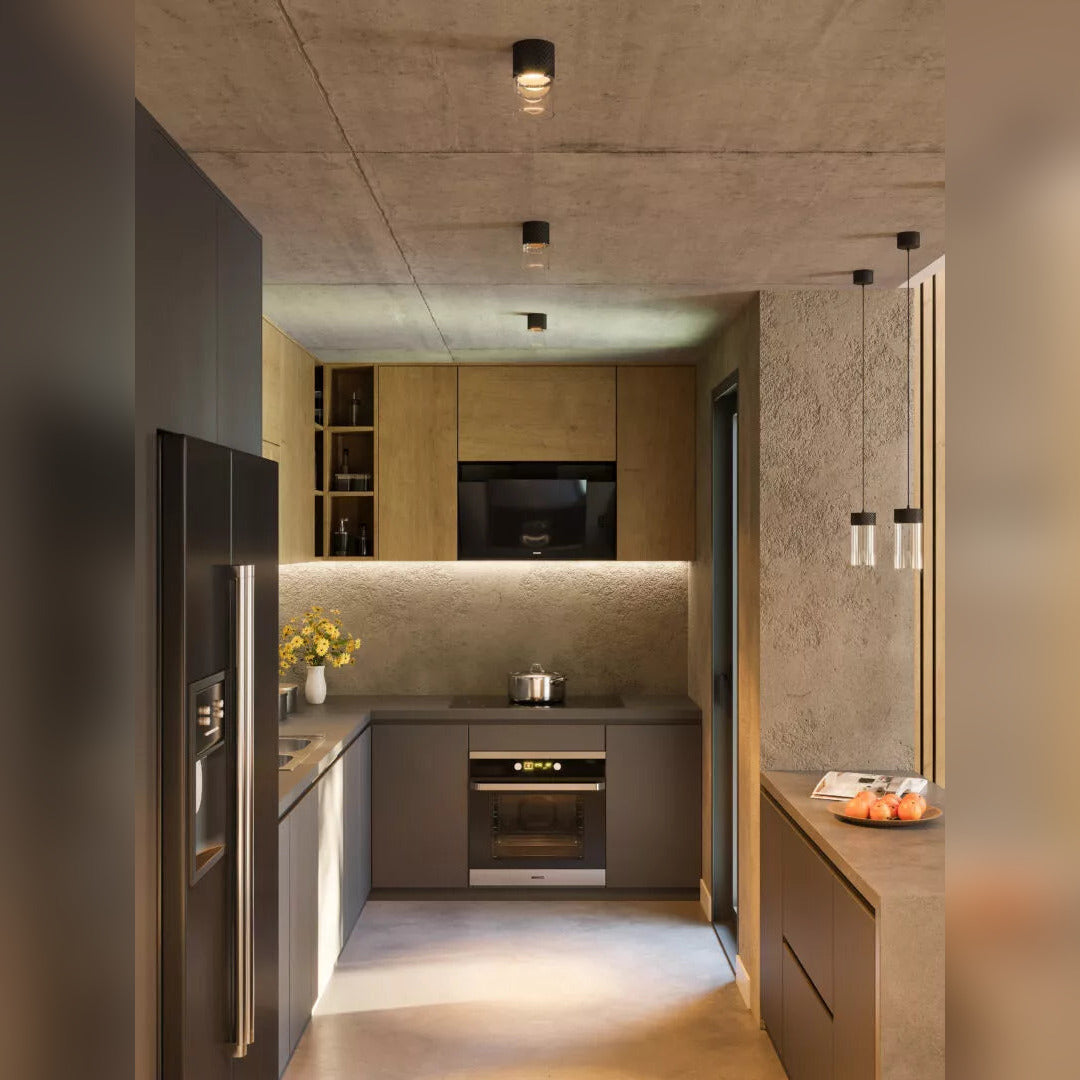 Plafonnier Fusion noir, vue 4