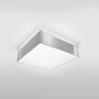 Plafonnier Horus 35 gris monté au plafond