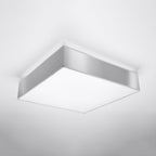 Plafonnier Horus 45 gris monté au plafond