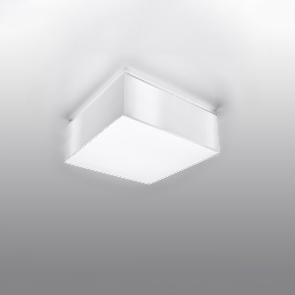 Plafonnier Horus blanc monté au plafond