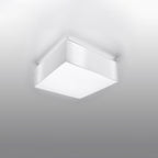 Plafonnier Horus blanc monté au plafond