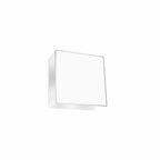 Plafonnier Horus blanc de trois quarts, coque laquée brillante