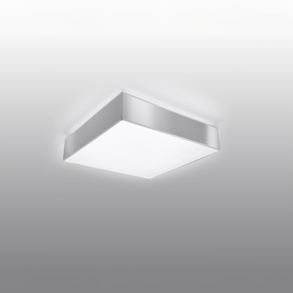 Plafonnier Horus gris monté au plafond