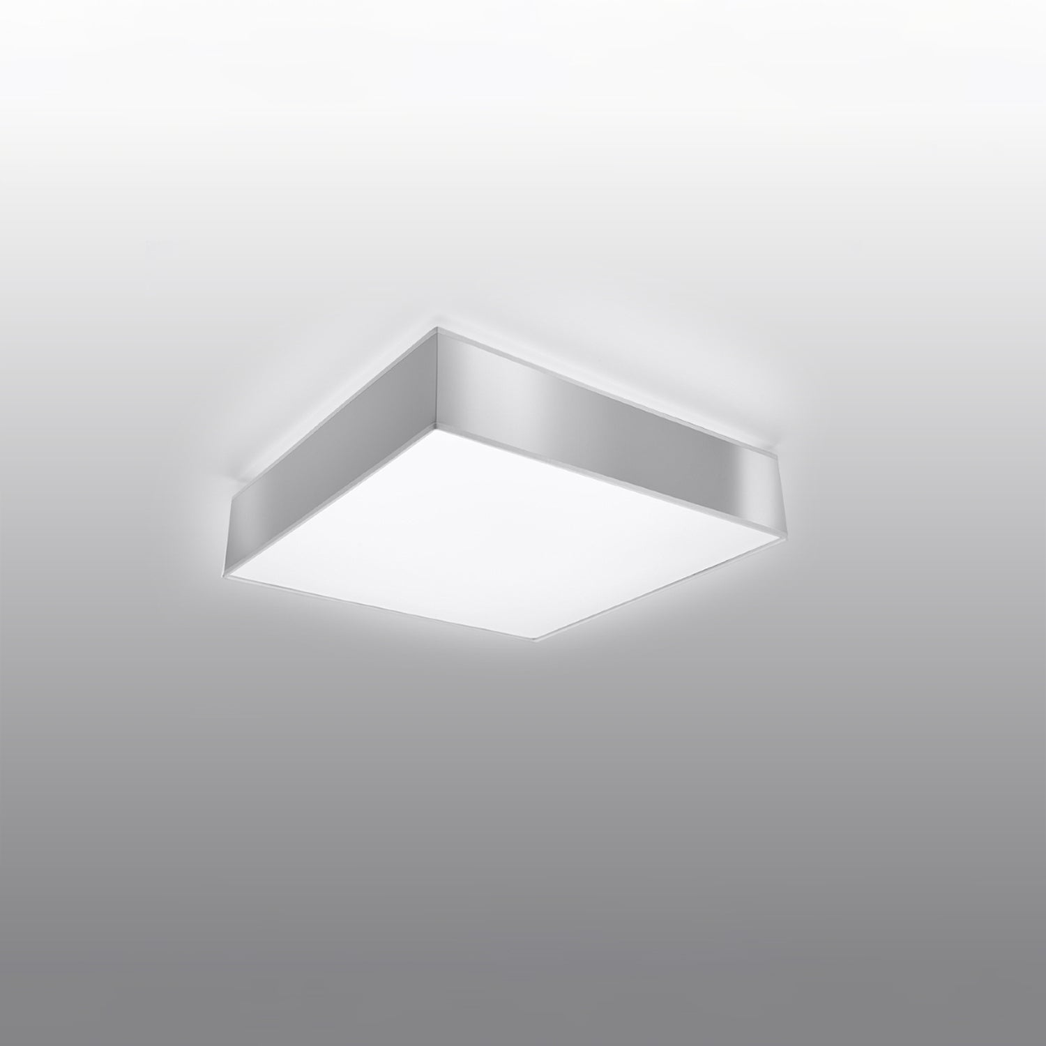 Plafonnier Horus gris monté au plafond
