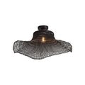 Plafonnier Ibiza bambou noir 65 cm E27