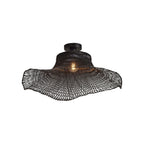 Plafonnier Ibiza bambou noir 65 cm E27