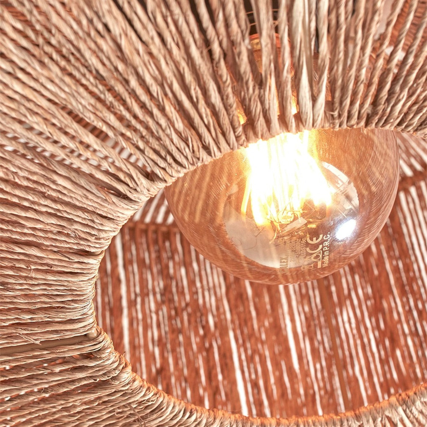 Plafonnier Iguazu jute naturel 30 cm E27, vue 4