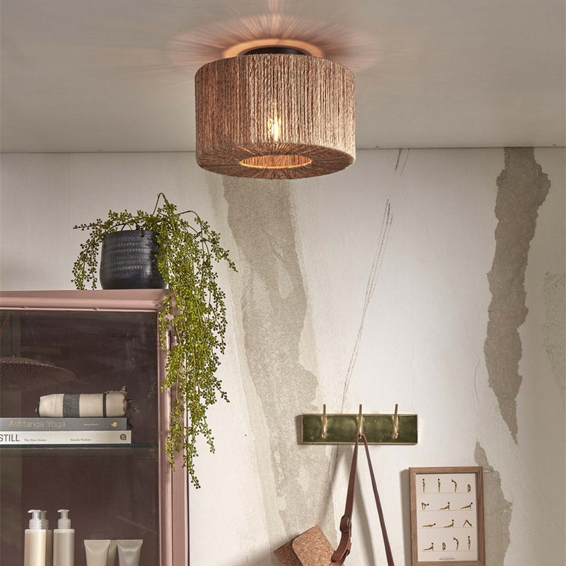 Dimensions Plafonnier Iguazu jute naturel 30 cm E27