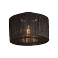 Plafonnier Iguazu jute noir 30 cm E27