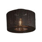 Plafonnier Iguazu jute noir 30 cm E27