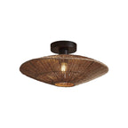Plafonnier Iguazu jute naturel disque 40 cm E27