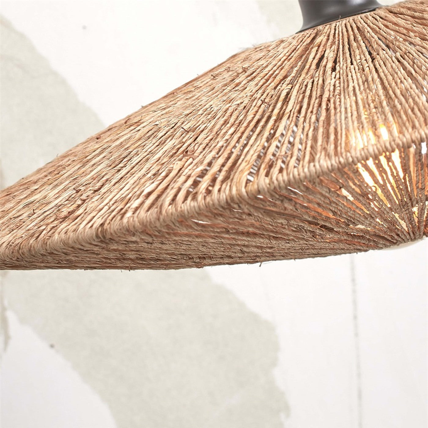 Plafonnier Iguazu jute naturel disque 55 cm E27, vue 4